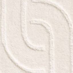 THE RUGS Vikosa Arcura Wool Rug Abstract Living Room in Cream - Size: 200 cm diameter - thumbnail 7