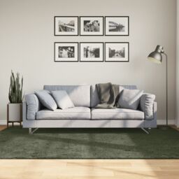 Berkfield Home Rug HUARTE Short Pile Soft & Washable Forest Green 160x230 cm - Size: Medium