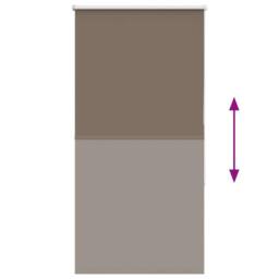 Berkfield Home Roller Blind Blackout Coffee 75x175 cm Fabric Width 70.7 cm Polyester in Brown - thumbnail 5