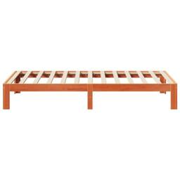 Berkfield Home Bed Frame without Mattress Wax Brown 80x200 cm Solid Wood Pine - thumbnail 6