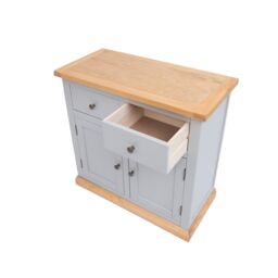 Cabinet Bits Bomporto Light Grey 2 Drawer 2 Door Sideboard Brass Knob - thumbnail 6