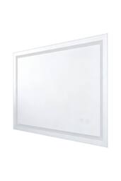Living and Home Anti-fog Bathroom Mirror with Dimmable LED Light in White - thumbnail 3