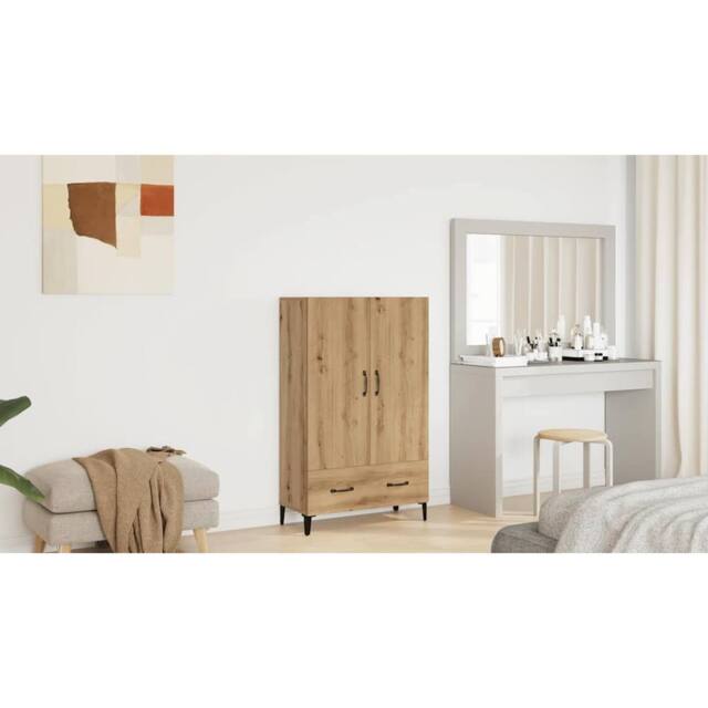 Berkfield Home Highboard Artisan Oak 70x31x115 cm Engineered Wood in Brown - Size: 70 x 31 x 115 cm - image 1