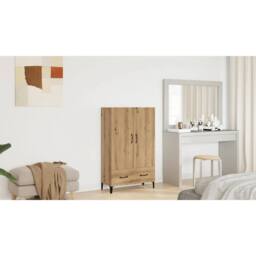 Berkfield Home Highboard Artisan Oak 70x31x115 cm Engineered Wood in Brown - Size: 70 x 31 x 115 cm - thumbnail 1