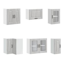 Berkfield Home Elegant 11 Piece Kitchen Cabinet Set Kalmar Grey Sonoma Engineere - thumbnail 5