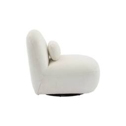 sweeek Textured terry swivel armchair in Cream - thumbnail 7