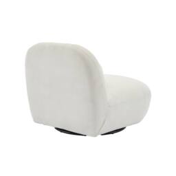 sweeek Textured terry swivel armchair in Cream - thumbnail 8