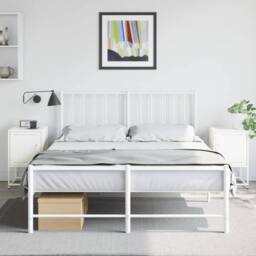 Berkfield Home Durable Bedside Cabinets 2 pcs White 36x39x60.5 cm Steel - thumbnail 1