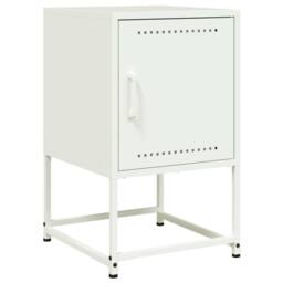 Berkfield Home Durable Bedside Cabinets 2 pcs White 36x39x60.5 cm Steel - thumbnail 6