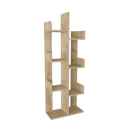 Decorotika Lusia 4-tier Bookcase Shelving Unit in Light Oak - thumbnail 5