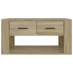 Berkfield Home Decorative Coffee Table Sonoma Oak 80x50x40 cm Engineered Wood in Light Brown - Size: 80 x 50 x 40 cm - thumbnail 6