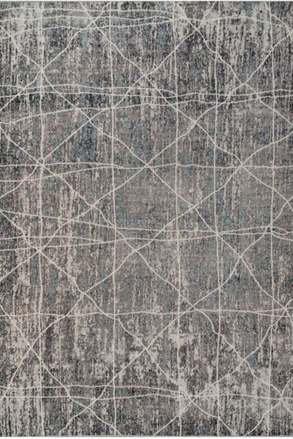 Kukoon Slate Grey Distressed Low Pile Area Rug - Size: 60 cm x 240 cm - image 1