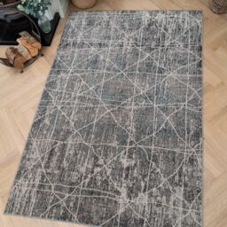 Kukoon Slate Grey Distressed Low Pile Area Rug - Size: 60 cm x 240 cm - thumbnail 2