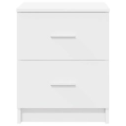 Berkfield Home Bedside Cabinets 2 pcs with 2 Drawers White 40x36x50 cm in Black - Size: 40 x 36 x 50 cm - thumbnail 4