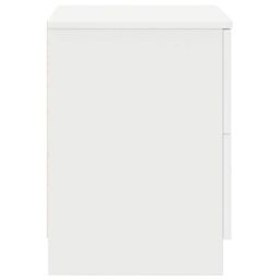 Berkfield Home Bedside Cabinets 2 pcs with 2 Drawers White 40x36x50 cm in Black - Size: 40 x 36 x 50 cm - thumbnail 7