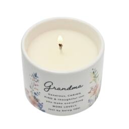 The Cottage Garden Mother's Day Ceramic Candle 100g - Grandma in White - thumbnail 6