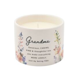 The Cottage Garden Mother's Day Ceramic Candle 100g - Grandma in White - thumbnail 5