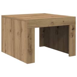 Berkfield Home Modern Coffee Table Artisan oak 50 x 50 x 35 cm Engineered wood in Brown - thumbnail 7