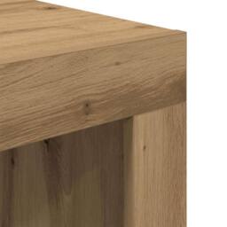 Berkfield Home Modern Coffee Table Artisan oak 50 x 50 x 35 cm Engineered wood in Brown - thumbnail 8