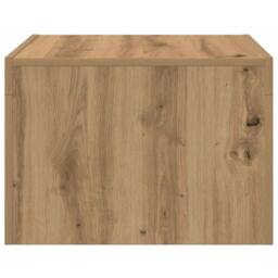 Berkfield Home Modern Coffee Table Artisan oak 50 x 50 x 35 cm Engineered wood in Brown - thumbnail 6
