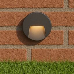 CGC Lighting Primrose Black LED Round Outdoor Down Wall Light - thumbnail 9