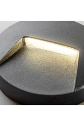 CGC Lighting Primrose Black LED Round Outdoor Down Wall Light - thumbnail 2
