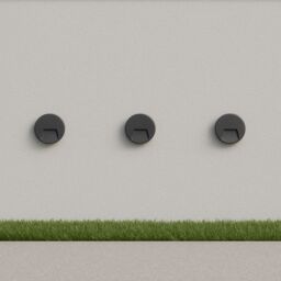 CGC Lighting Primrose Black LED Round Outdoor Down Wall Light - thumbnail 6
