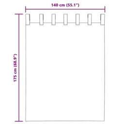 Berkfield Home Voile Curtains with Tab Top 2 pcs Cream - thumbnail 8