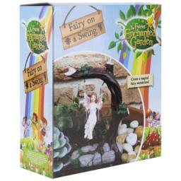 VFM e-Store Fairy on a Swing, Garden Ornament in Brown - thumbnail 2