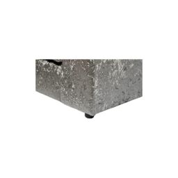 LUXURY LIFE Dylan Crushed Velvet Fabric Right Hand Facing Corner Sofa in Silver - thumbnail 5