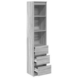 Berkfield Home Highboard Grey Sonoma 37.5x35x180 cm Engineered Wood - thumbnail 5