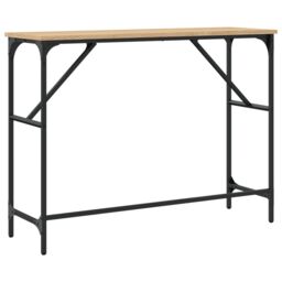 Berkfield Home Console Table Sonoma Oak 100x32x75 cm Engineered Wood in Brown - Size: 100 x 32 x 75 cm - thumbnail 6