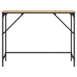 Berkfield Home Console Table Sonoma Oak 100x32x75 cm Engineered Wood in Brown - Size: 100 x 32 x 75 cm - thumbnail 4