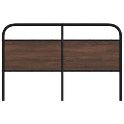 Berkfield Home Headboard Brown Oak 150 cm Steel & Engineered Wood