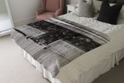 Benjamin Tate Design Battle Of Britain London Blanket in Natural - Size: 120 cm x 150 cm - thumbnail 3