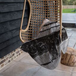 Benjamin Tate Design Battle Of Britain London Blanket in Natural - Size: 120 cm x 150 cm - thumbnail 4