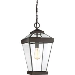Loops IP23 1 Bulb Chain Lantern Light Western Bronze LED E27 60W MEDIUM - thumbnail 1