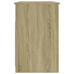 Berkfield Home Elegant Desk with Drawers Sonoma Oak 102x50x76 cm Engineered Wood in Tan - Size: 102 x 50 x 76 cm - thumbnail 8