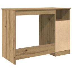 Berkfield Home Desk Artisan Oak 102x76x50 cm Engineered Wood in Brown - Size: 102 x 76 x 50 cm - thumbnail 6