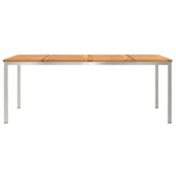 Berkfield Home Outdoor Dining Table 200x90x74.5 cm Solid Wood Acacia in Brown - thumbnail 5