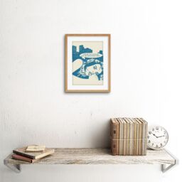 "Artery8 Wall Art Print Comic Capitalism Commentary Art Framed 9x7 inch in Beige - Size: W7"" x H9""" - thumbnail 2