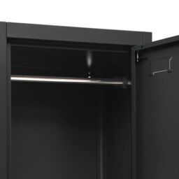 Berkfield Home Locker Cabinet Anthracite 38x45x180 cm Steel in Black - Size: 38 x 45 x 180 cm - thumbnail 6