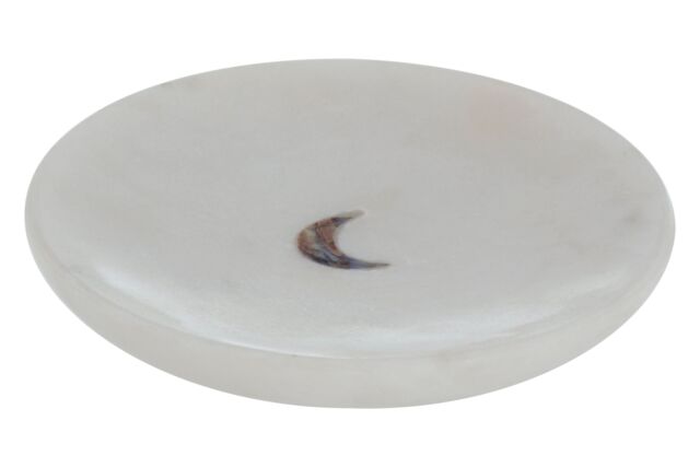 Orsina Marella White Marble Trinket Dish in Blue - image 1
