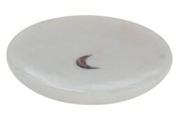 Orsina Marella White Marble Trinket Dish in Blue