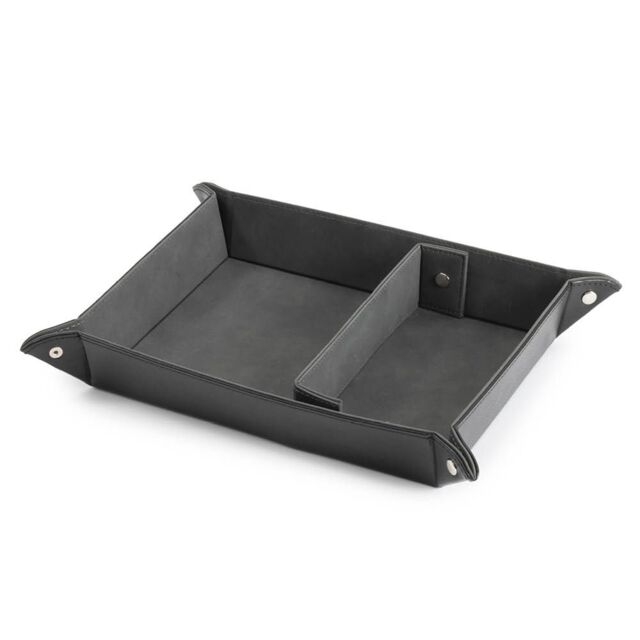 LIVIVO Leather-look Valet Organiser - Black in Grey - image 1