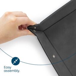 LIVIVO Leather-look Valet Organiser - Black in Grey - thumbnail 7