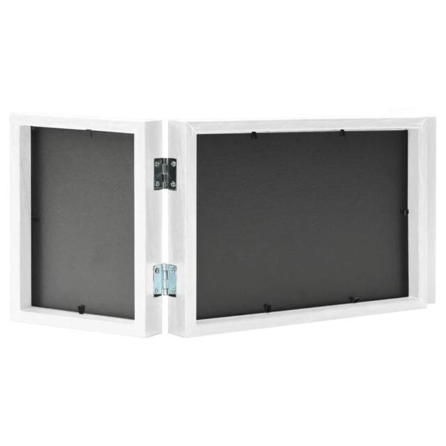 Berkfield Home Trifold Photo Frame Collage White 28x18 cm+2x - Size: 28x18 cm - image 1