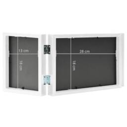 Berkfield Home Trifold Photo Frame Collage White 28x18 cm+2x - Size: 28x18 cm - thumbnail 7