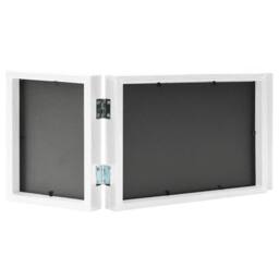 Berkfield Home Trifold Photo Frame Collage White 28x18 cm+2x - Size: 28x18 cm - thumbnail 1