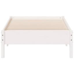 Berkfield Home Beautiful Bed Frame without Mattress White 100x200 cm Solid Wood Pine - thumbnail 4